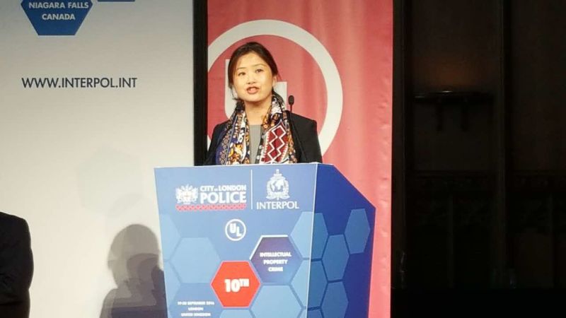 The representative of Sinofaith IP Group Spoke on the 10th Interpol International IP Crime Conference.jpg
